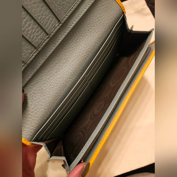 Gucci Orange Pebbled Leather Vintage Long Wallet - Picture 15 of 15